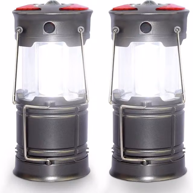 Voyager 6-in-1 Portable Rechargeable Camping Lantern in Silver
