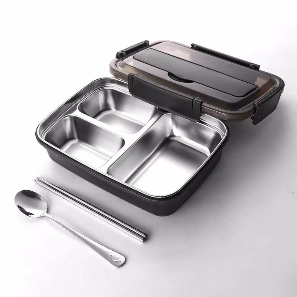 SPETLEK Insulated Leakproof Lunch Box with Clip, Black – 2