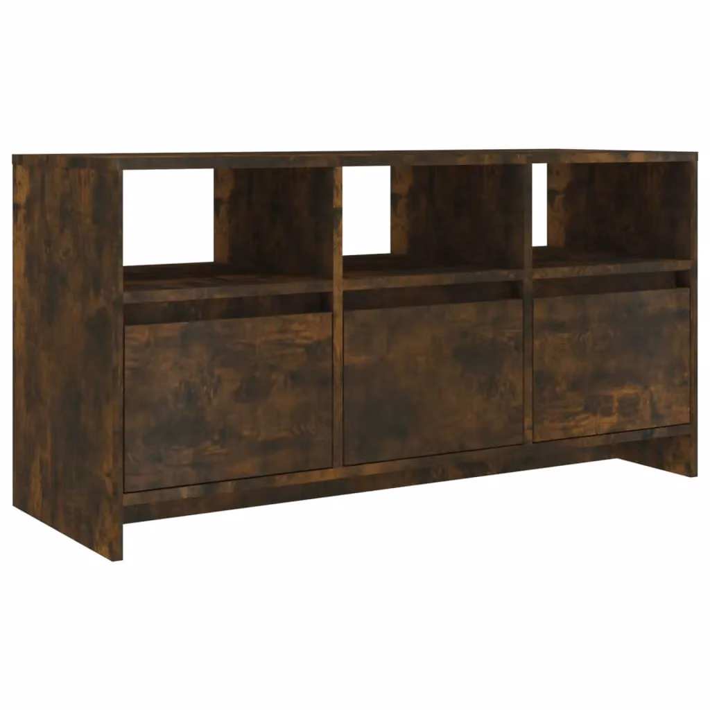 Berkfield Home Modern TV Cabinet in Smoked Oak Brown, W/D/H: 102 x 37.5 x 52.5 cm – 2