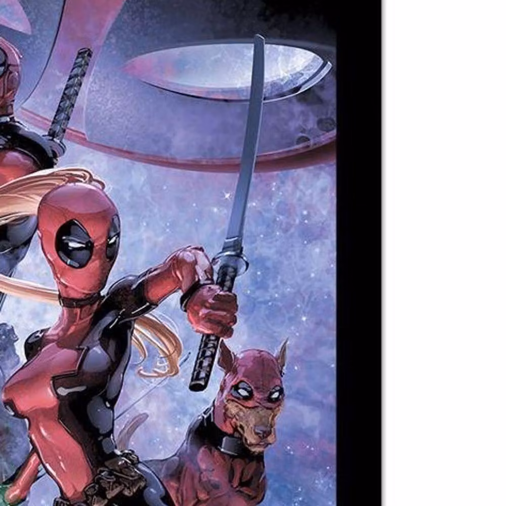 Deadpool Multicolour Framed Paper Poster Illustration – 2