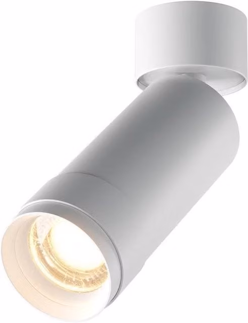 Netlighting Focus Zoom Single LED Ceiling Spotlight in White, 3000K Warm White, 850lm