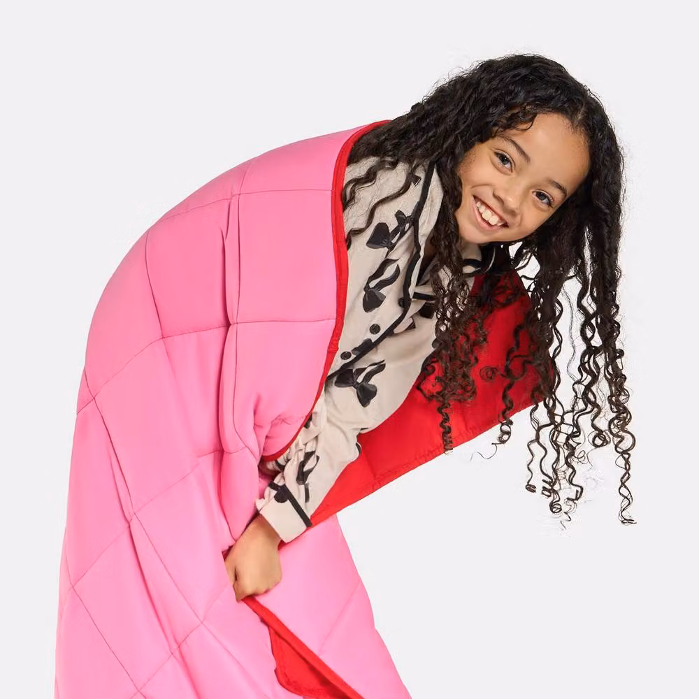 OHS Reversible Weighted Sensory Sleep Throw for Children, Multicolour, 3 kg – 2