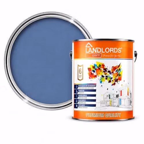 Landlords Paint Blue Weatherproof Quick-Drying Wood Paint for Sheds and Fences, 1 l – 1