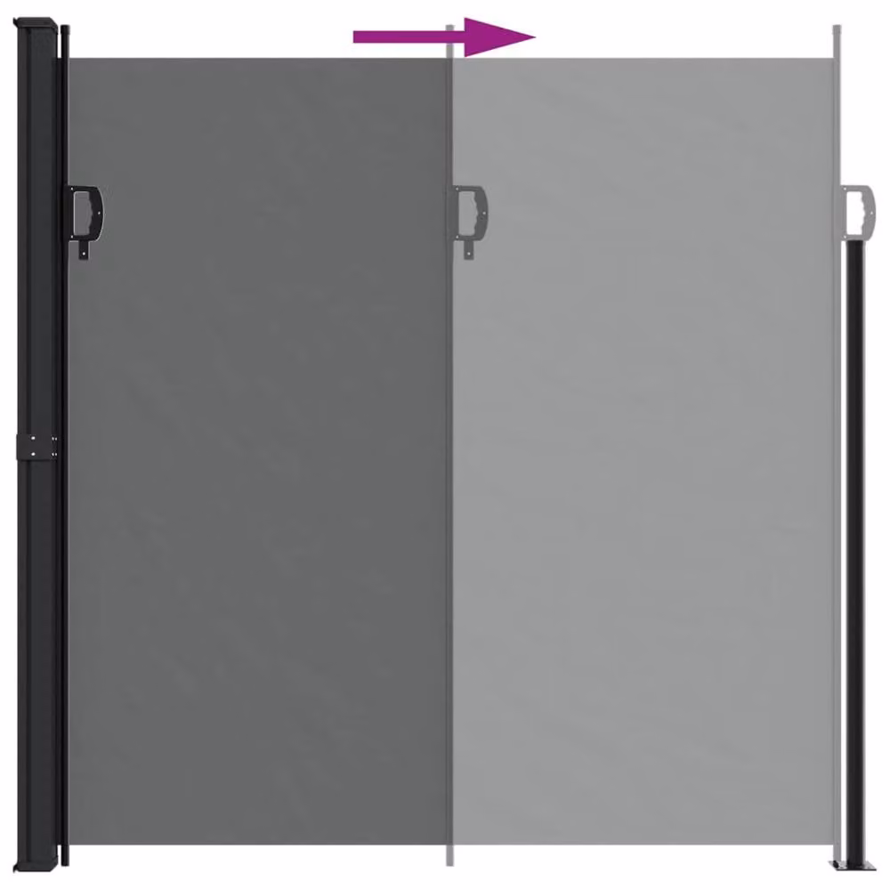 Berkfield Home Retractable Side Awning in Black, W/D/H: 220 x 600 cm – 5