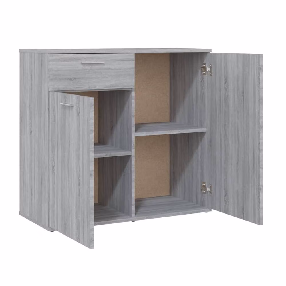 Berkfield Home Grey Sonoma Sideboard in Engineered Wood W/D/H: 80 x 36 x 75 cm – 2