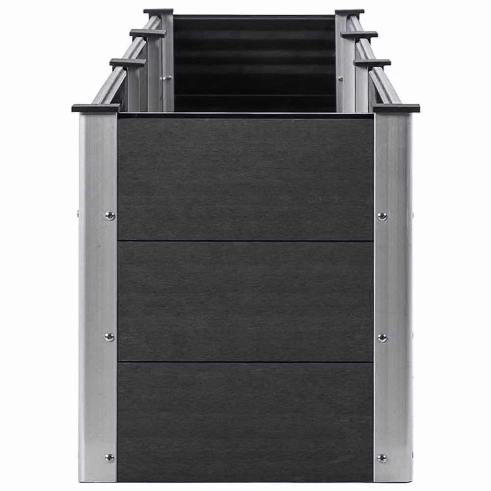 Berkfield Home Garden Grey WPC Raised Bed W: 300 cm, D: 50 cm, H: 54 cm – 1
