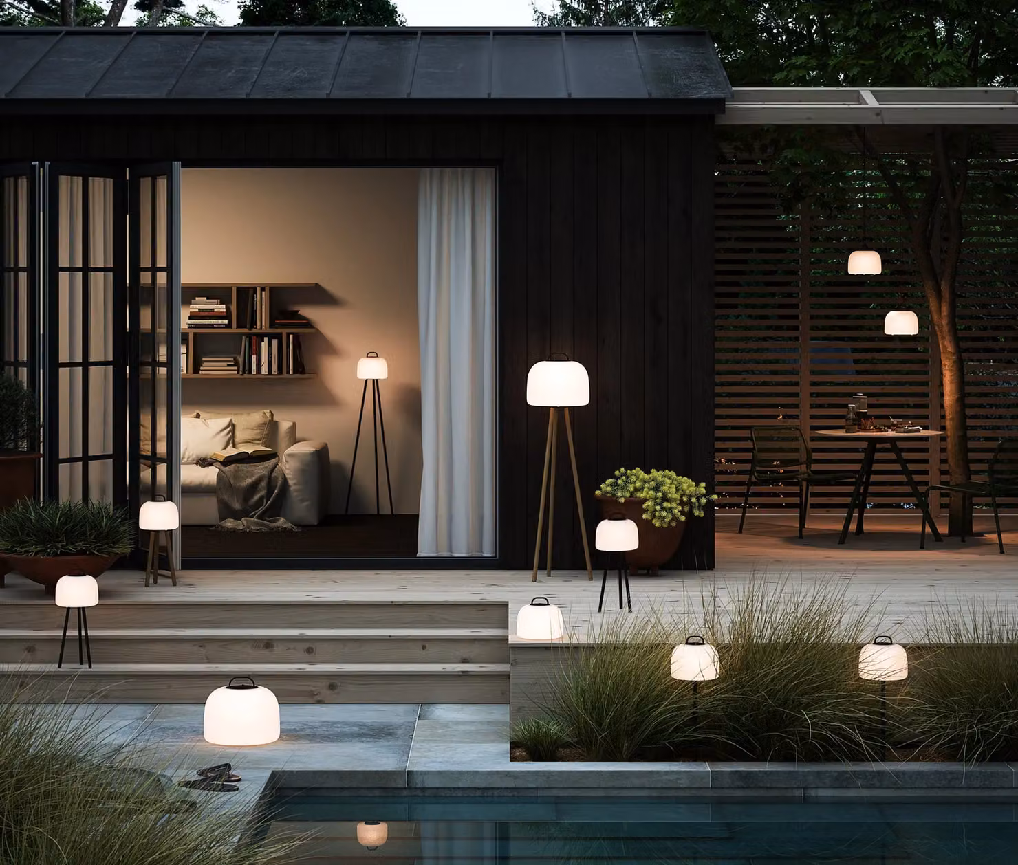 Nordlux Kettle Outdoor Floor Lamp in Black Metal – 3
