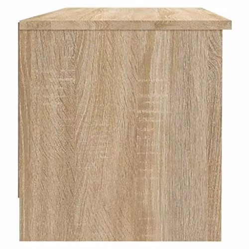 vidaXL Modern TV Cabinet in Brown Sonoma Oak, W/D/H: 102 x 35.5 x 36.5 cm – 3
