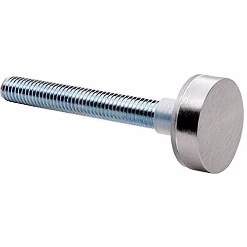 Loops Pair Bolt Cap Fixing Pack for 22mm Pull Handle in Bright Polished Stainless Steel