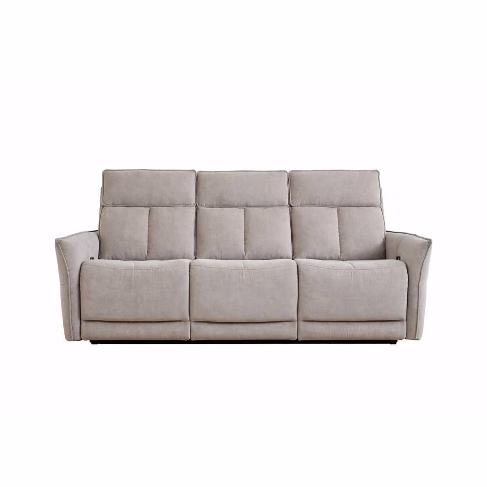 Aspire Grayson Fabric Upholstered Power Recliner 3 + 2 Sofa Set with USB Charging in Beige – 2