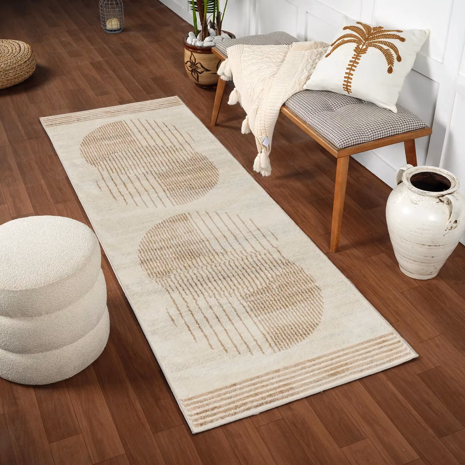 Livabliss Florensa Geometric Modern Rug in Brown, Grey, Blue and Beige, W/D/H: 120 x 170 cm – 3
