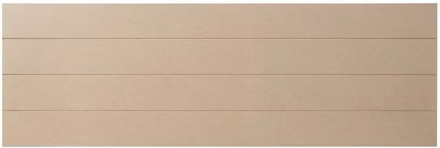 FLAVORA 6-Piece V-Grooved Paintable MDF Wall Panels, Beige, W: 40 cm, H: 120 cm, D: 0.6 cm