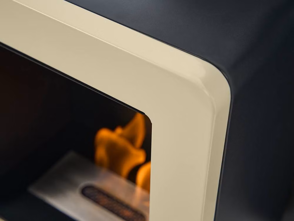 Adam Fires & Fireplaces Mira Bio Ethanol Stove in Beige – 3