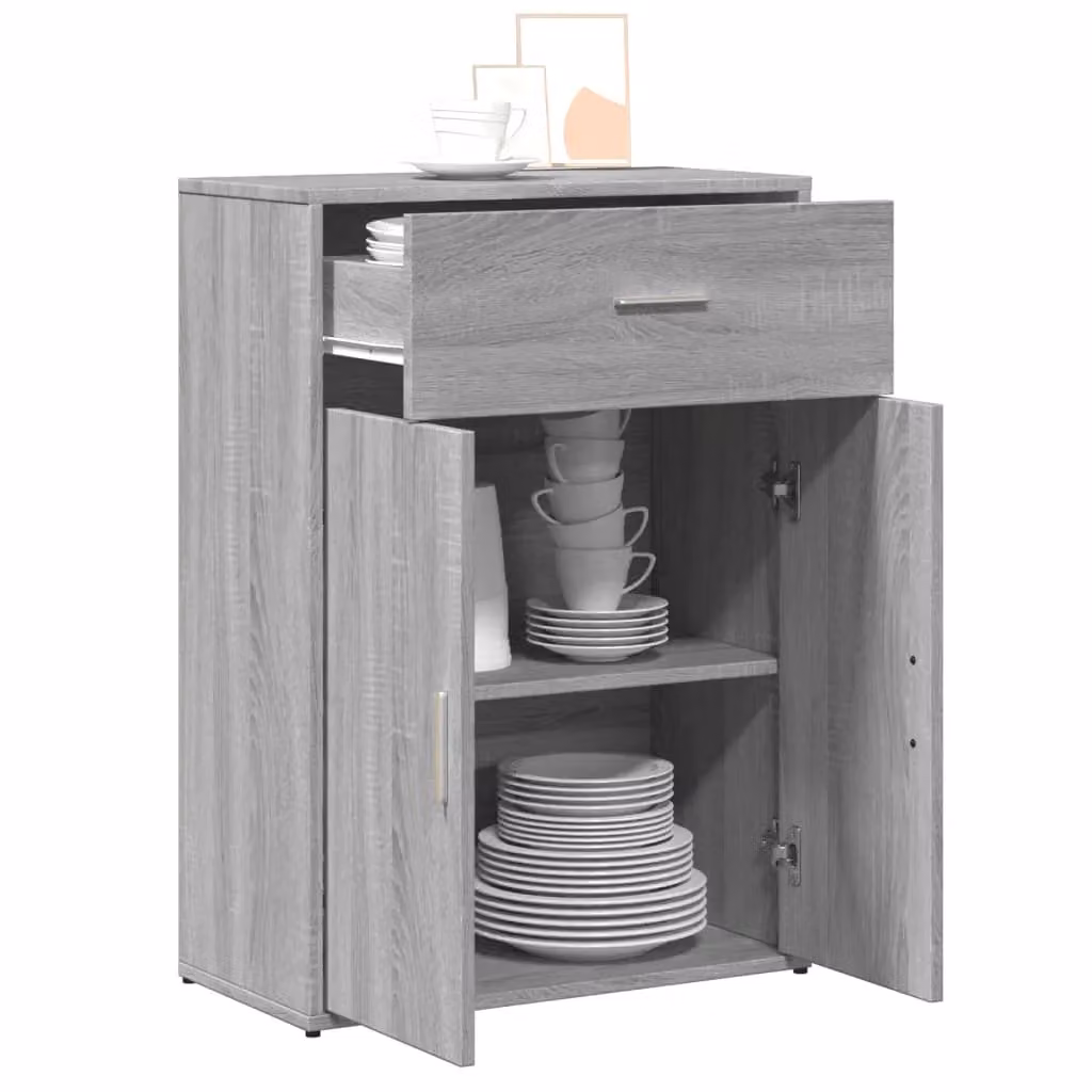 Berkfield Home Grey Sonoma Sideboard in Engineered Wood W/D/H: 60 x 30 x 84 cm – 2