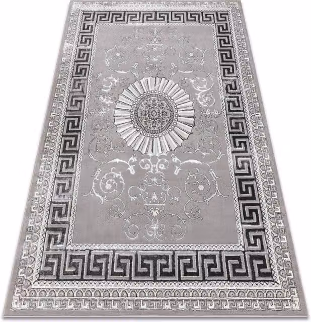 RugsX Bliss Grey Modern Rectangular Rug, W: 140 cm, L: 190 cm