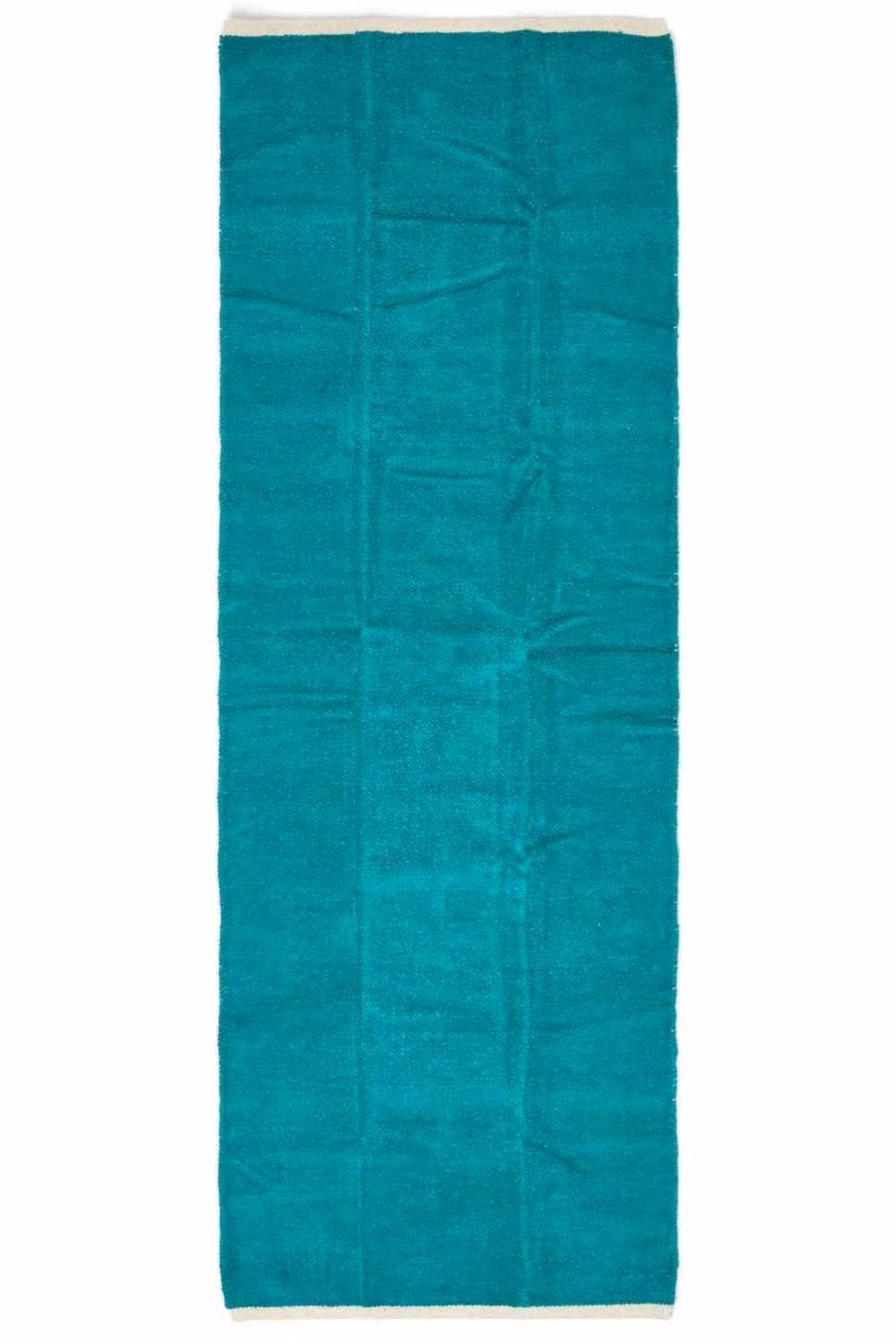 Homescapes Plain Green Chenille Cotton Hall Runner, W: 66 cm, L: 200 cm – 2