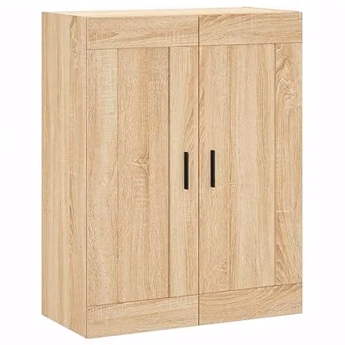 vidaXL Wall Mounted Cabinet in Sonoma Oak, W/D/H: 69.5 x 34 x 90 cm
