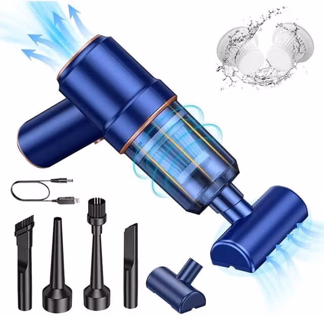 FLAVORA 42000PM Electric Cordless Air Duster and Blower Cleaner in Blue, W/D/H: 15 x 15 x 15 cm – 1