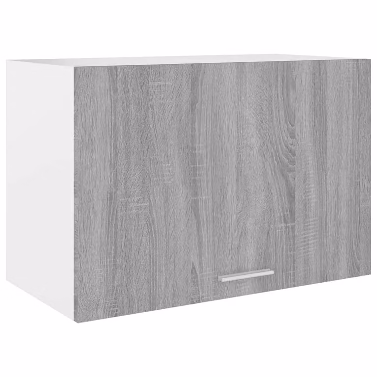 Berkfield Home Grey Sonoma Wall Mounted Hanging Kitchen Cabinet with Hinged Doors and Internal Shelves, W: 60 cm, D: 31 cm, H: 40 cm