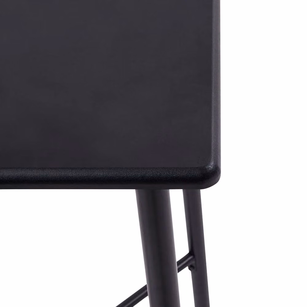Berkfield Home Modern Black Bar Table W/D/H: 60 x 60 x 111 cm – 2
