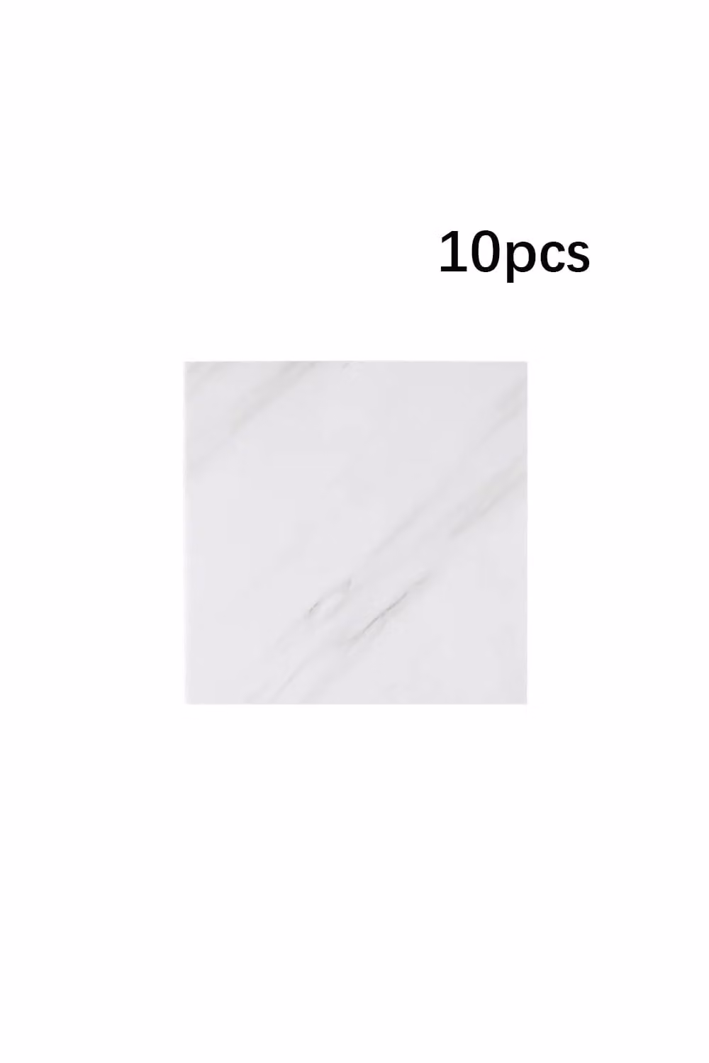 Living and Home 10pcs Ariston White Marble PVC Self-Adhesive Wallpapers, 40 x 40 cm – 2