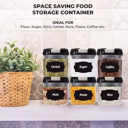 Top 3 Airtight and Leakproof Stackable Food Storage Containers, Pack of 3 x 0.5 l, Transparent Plastic and Silicone – 4