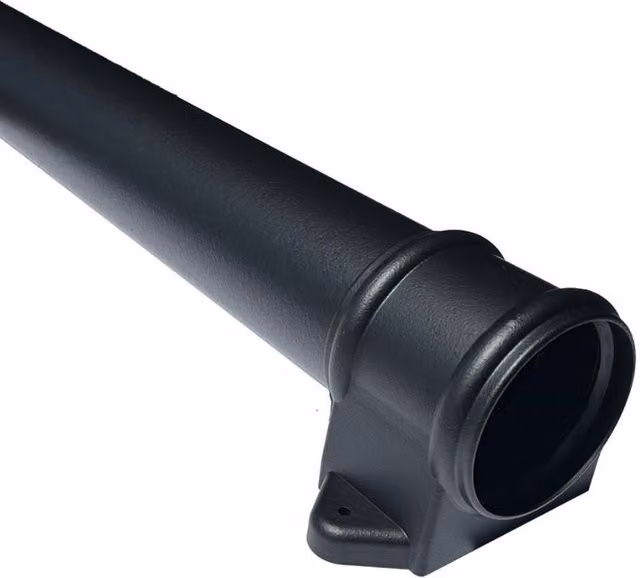 FloPlast Ring Seal Soil Pipe, Black, 110mm