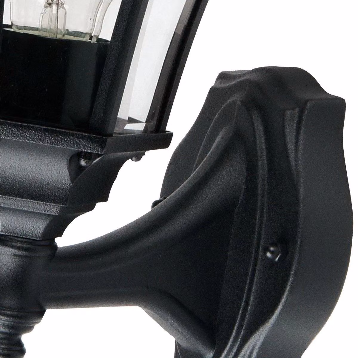 Netlighting Ledbury Black Outdoor Wall Lantern Light with Transparent Glass and E27 Socket, IP44 Rated – 3
