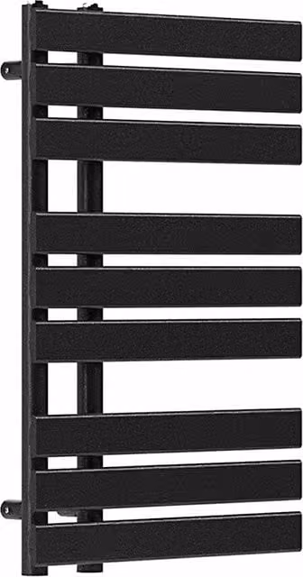 Lux Heat Open Flat Towel Radiator in Pewter, W: 800 mm, H: 500 mm