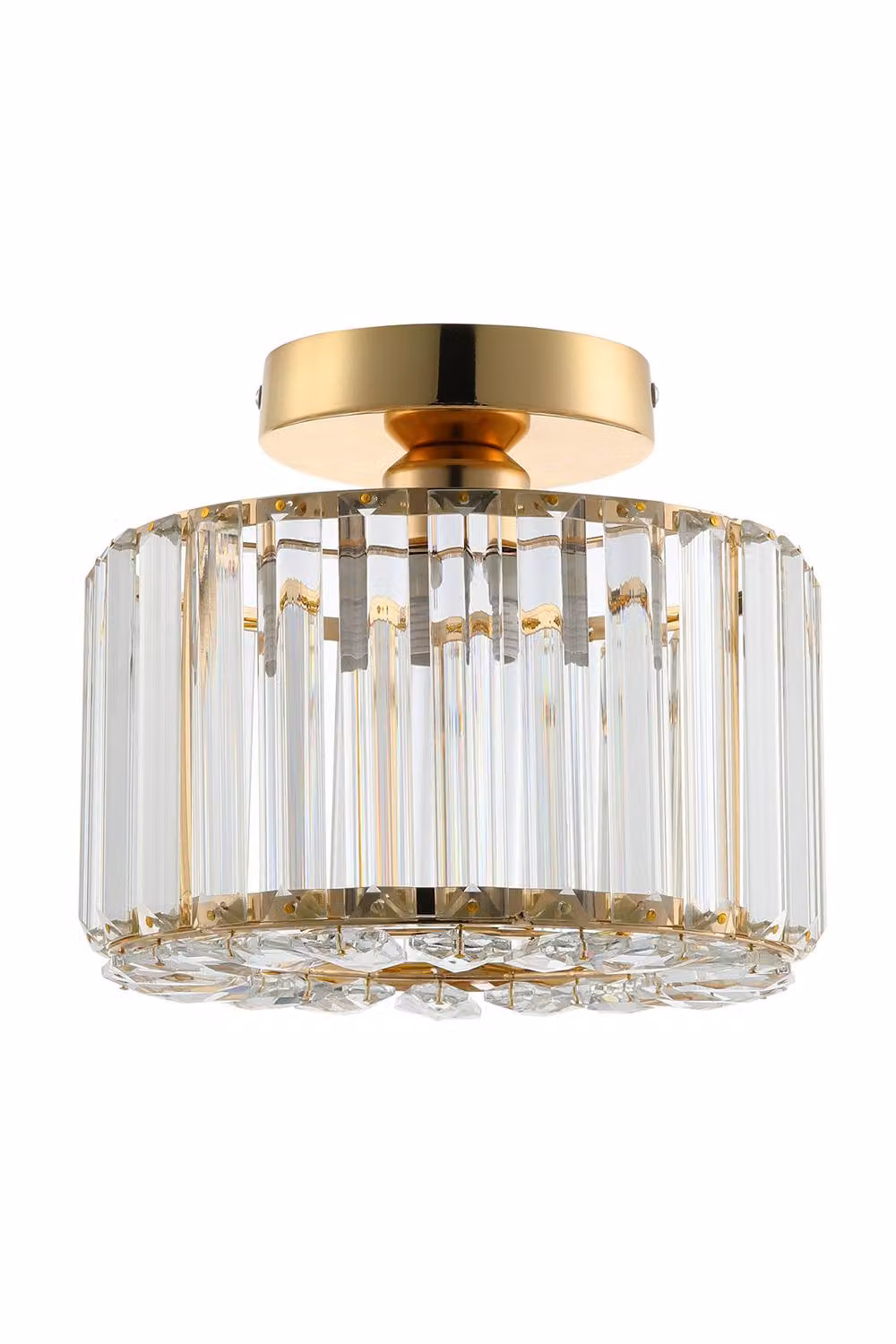 Garden Sanctuary Crystal Mount Ceiling Light in Gold/Brass – 2