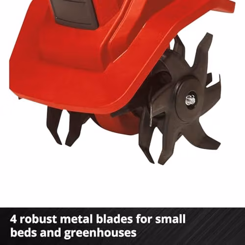 Einhell GE-CR 18/20 Li E-Solo Power X-Change Cordless Tiller in Red and Black – 4