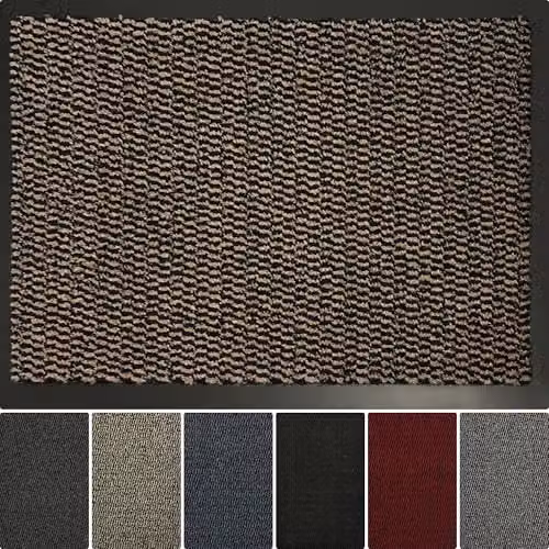 Desire Rugs Non-Slip Dirt Trapper Entrance Mat, Brown, W: 40 cm, D: 60 cm, H: 3 cm – 6