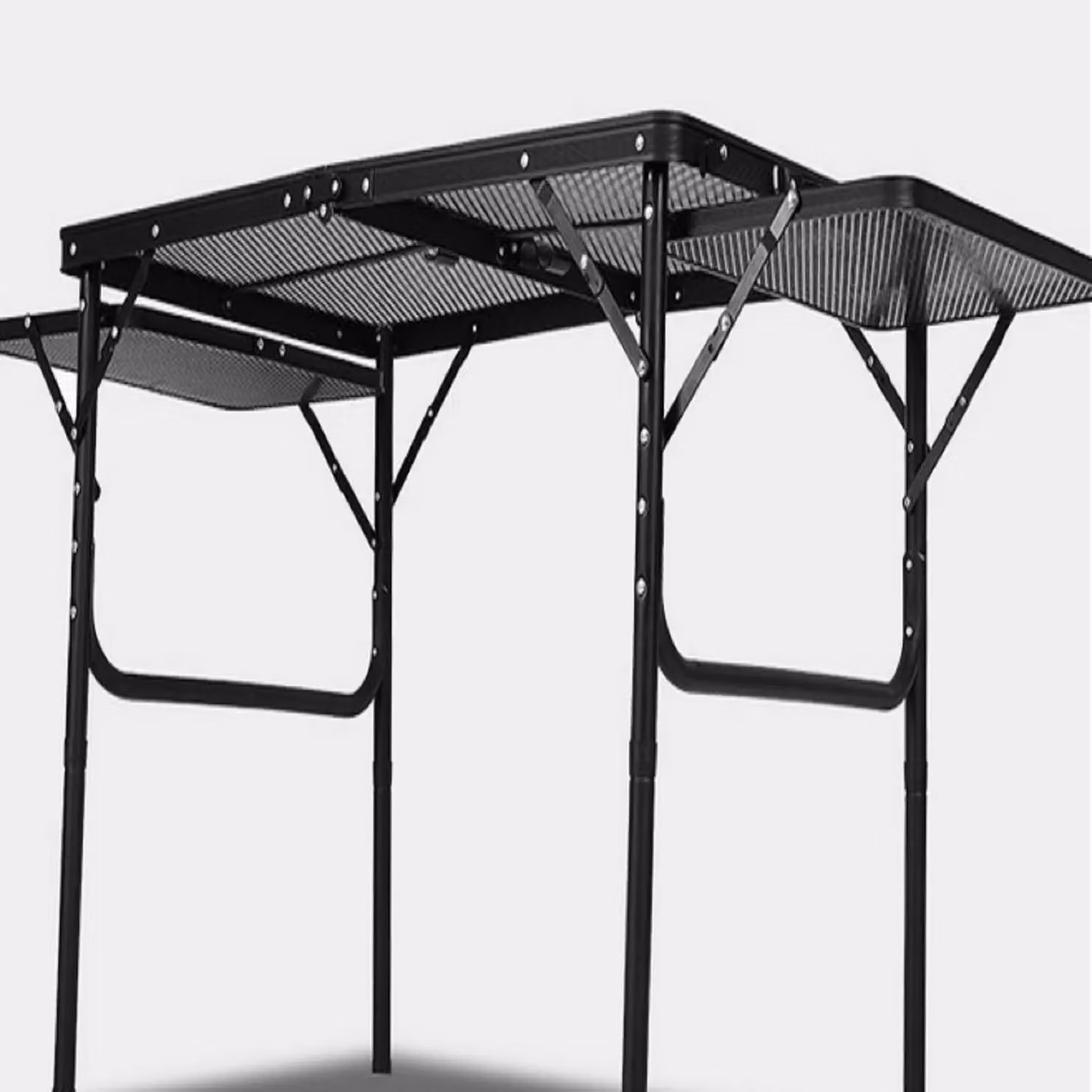 Leaper Portable Picnic BBQ Storage Table in Black, W/D/H: 60.0 x 40.0 x 27.0 cm – 5
