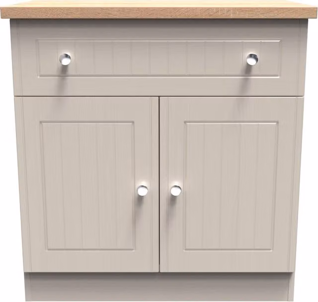 2 U Norton Ready Assembled 1 Drawer 2 Door Sideboard in Beige – 1