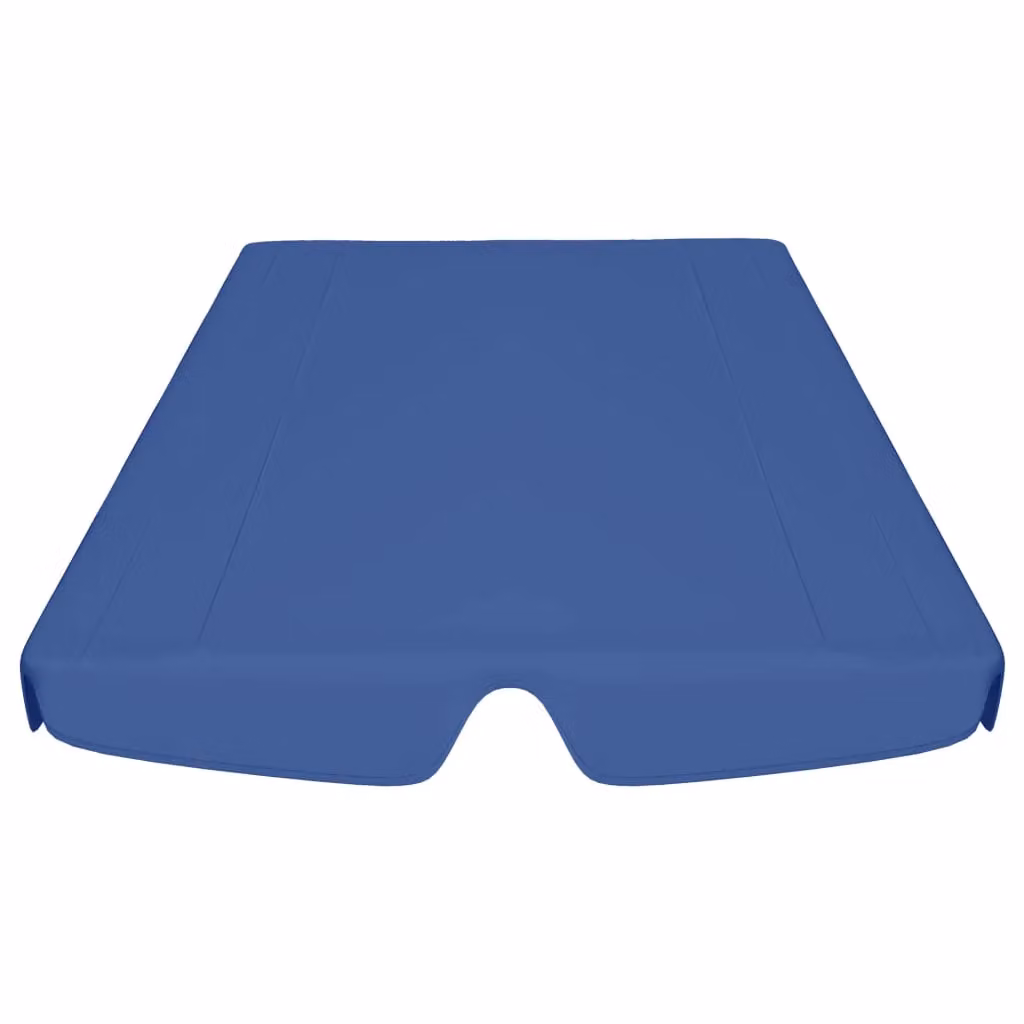 Berkfield Home Replacement PVC-Coated Garden Swing Canopy in Blue, W: 150 cm, D: 105 cm, H: 70 cm – 2