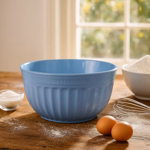 Orsina Round Blue Melamine Mixing Bowl