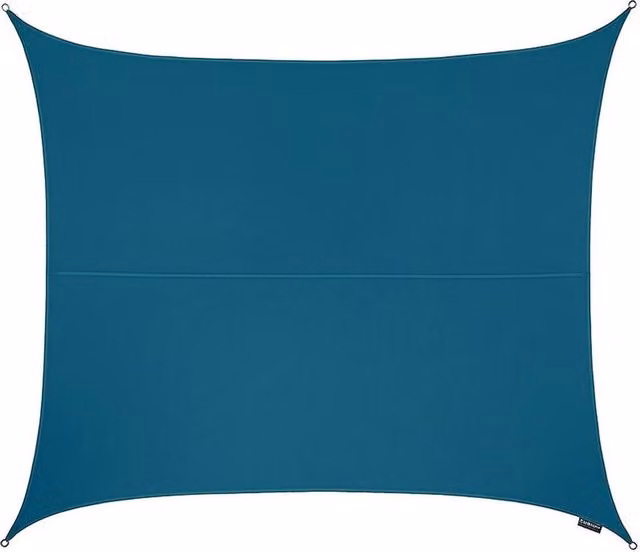 Kookaburra Primrose Square Water Resistant Sun Shade Canopy in Petrol Blue, W/D/H: 3.6 x 3.6 x 3.6 m – 5