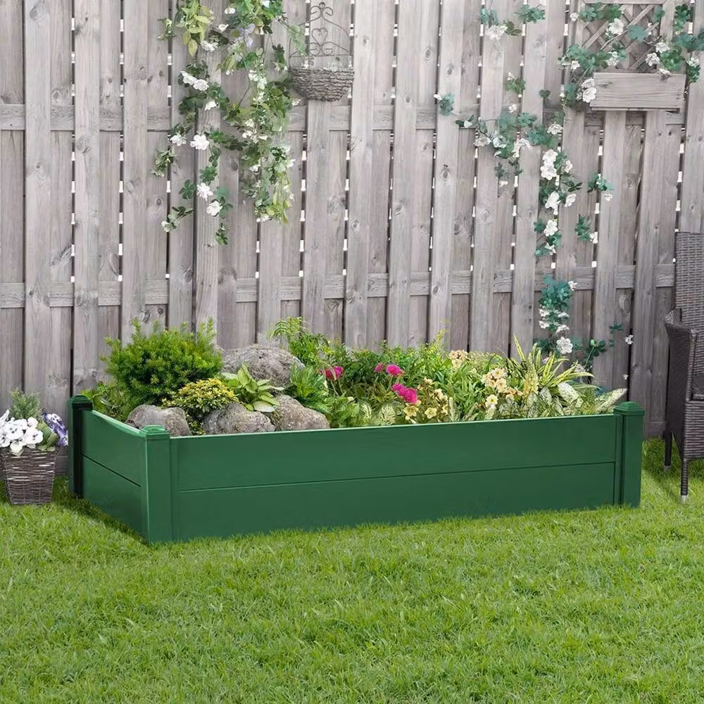 Kelvenix Green Galvanised Steel Raised Bed Garden Planter – 4