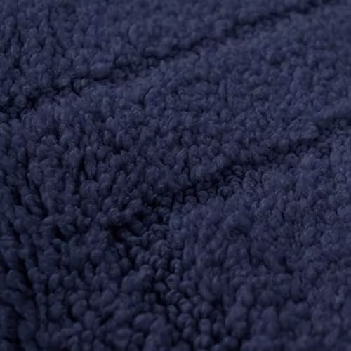 Allure Bath Fashions Two Piece Non-Slip Microfibre Bath and Pedestal Mat Set in Blue – 3