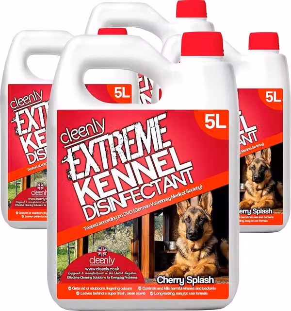 Cleenly Extreme Kennel Disinfectant, Deodoriser and Cleaner in Cherry, 20 l – 1