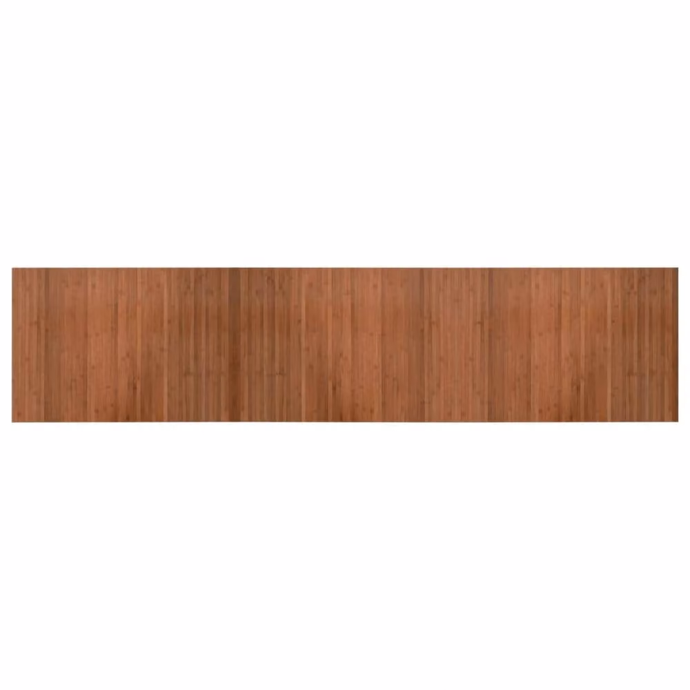 Berkfield Home Rectangular Bamboo Rug in Brown, W: 70 cm, L: 300 cm – 1