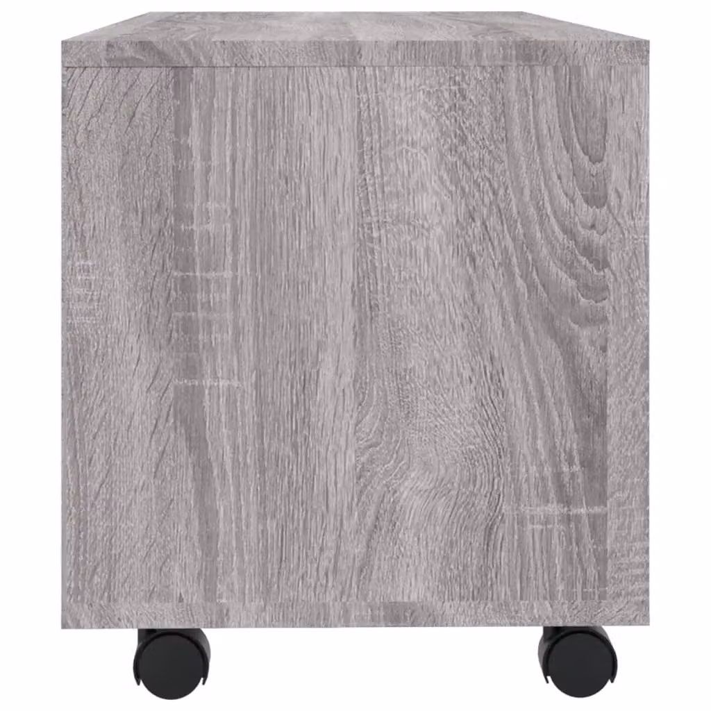 Berkfield Home Grey Sonoma TV Cabinet with Castors, W/D/H: 90 x 35 x 35 cm – 3