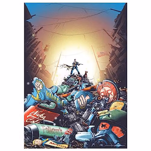 FaNaTtik Fallout Limited Edition A3 Numbered Multicolour Art Print – 3