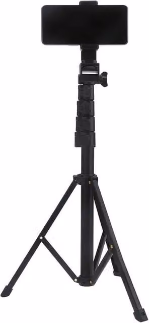 VOGREX Flexible Tripod Selfie Stick with Bluetooth Remote Holder Stand, Black – 1