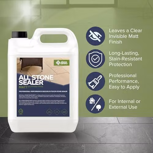 StoneCare4U All Stone Sealer Matt Finish Transparent Exterior Natural Stone Sealant, 5 l – 2