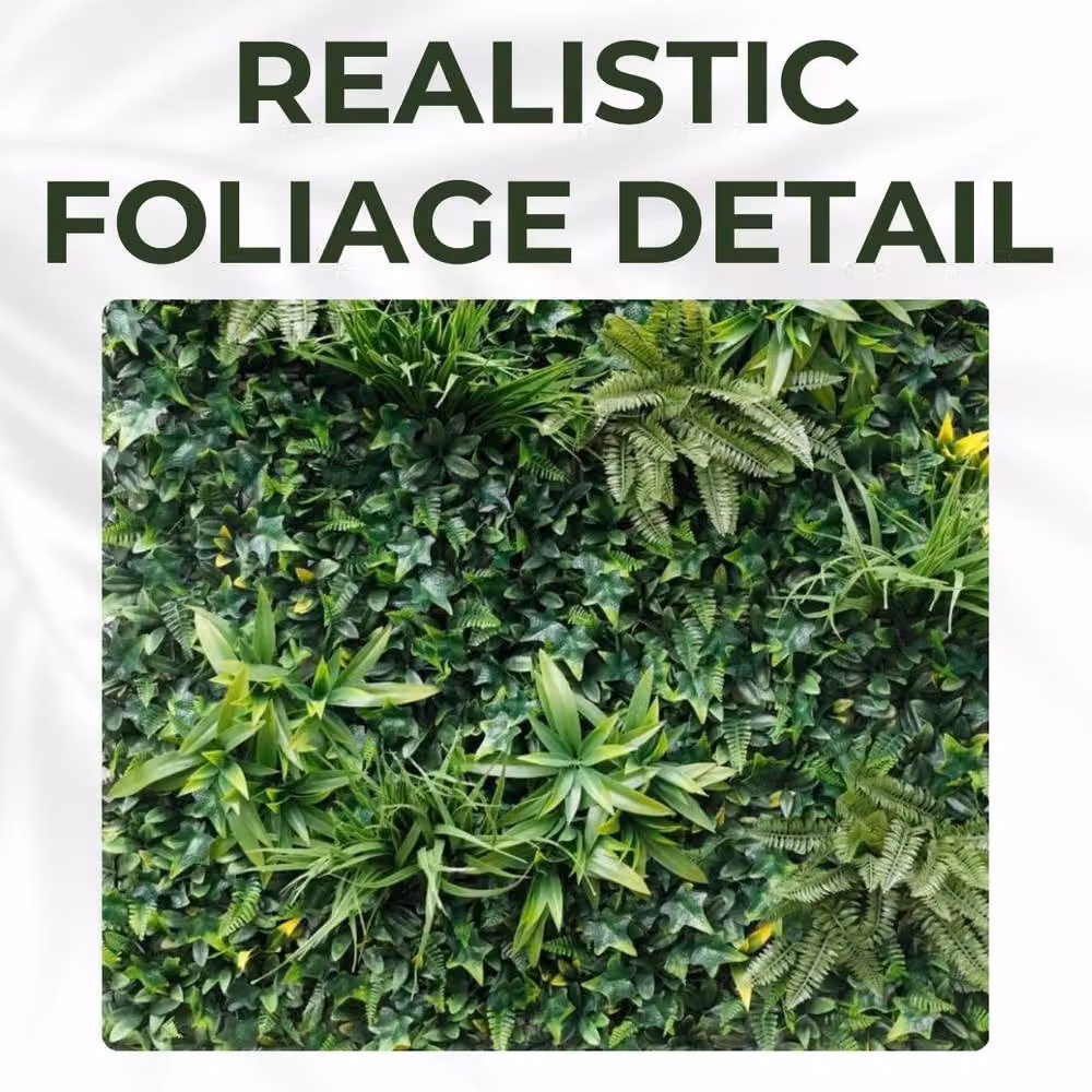 Ark Mat Greenwheat Artificial Plant Wall Panel, Green, 1 x 1 m – 5