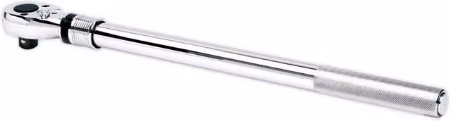 Loops 3/4 inch Sq Drive Extendable Ratchet Wrench with Knurled Grip and Flip Reverse Mechanism in Silver Chrome Vanadium Steel