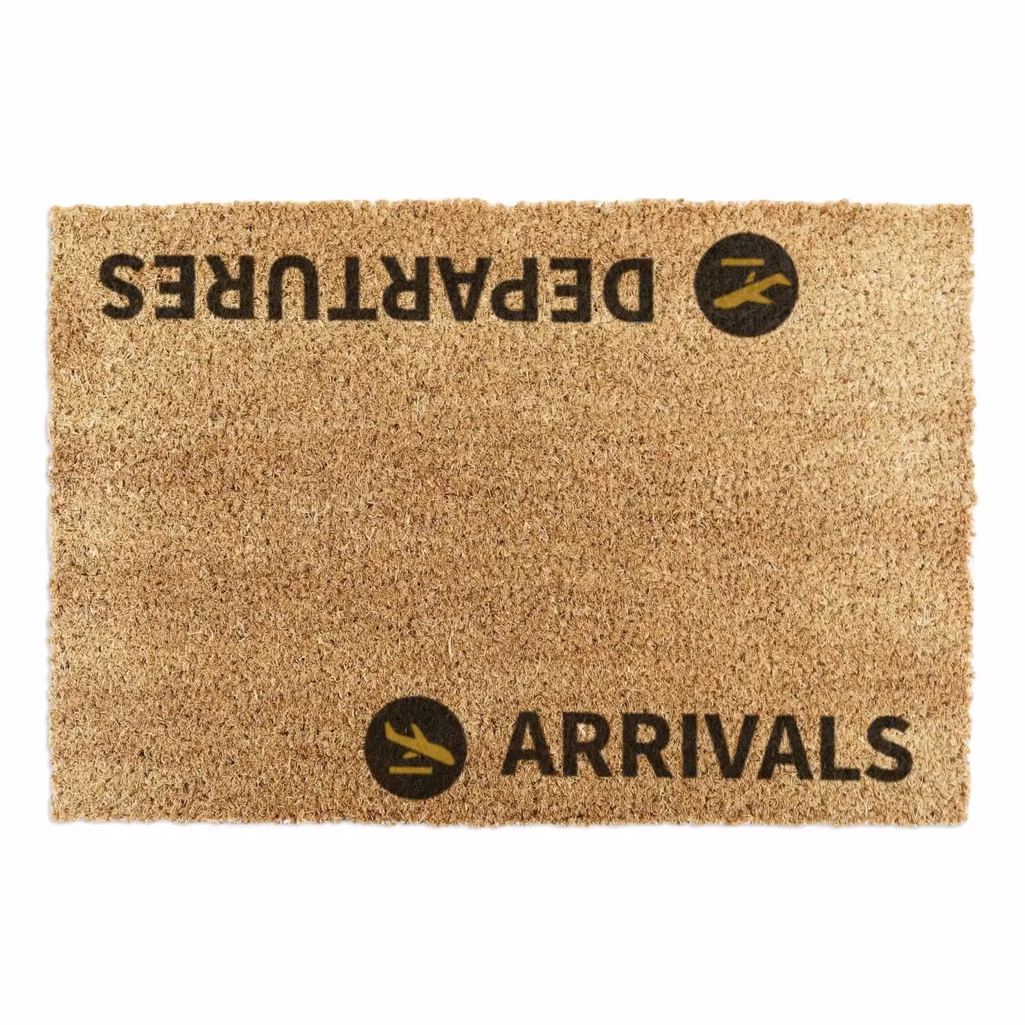 Artsy Mats Arrivals & Departures Doormat in Brown, W/D: 90 x 60 cm – 2