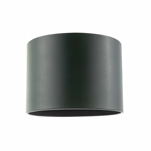 Happy Homewares Classic Round Faux Leather Lamp Shade in Green with Fabric Lining W/D/H: 25 x 25 x 18 cm – 1