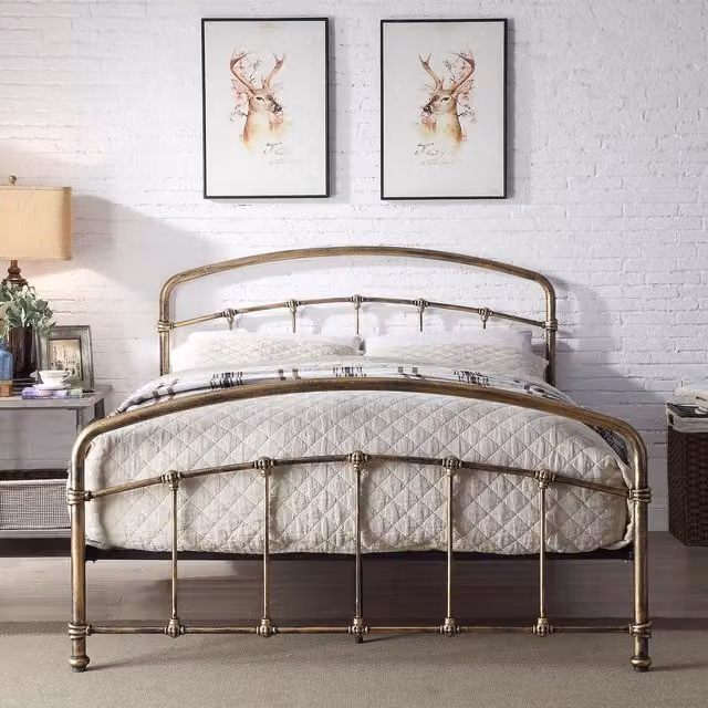 Flintshire Furniture Mostyn Double Bed in Antique Bronze